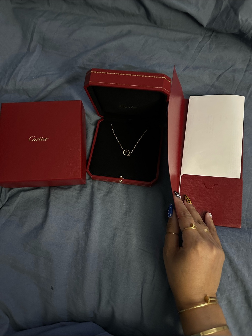 Authentic Cartier Love Bracelet On Chain - Picture 8 of 9